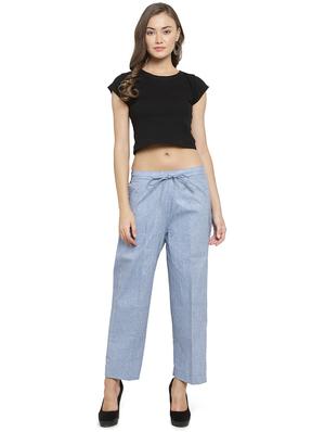solid cullotte palazzo - 16441116 - Standard Image - 4