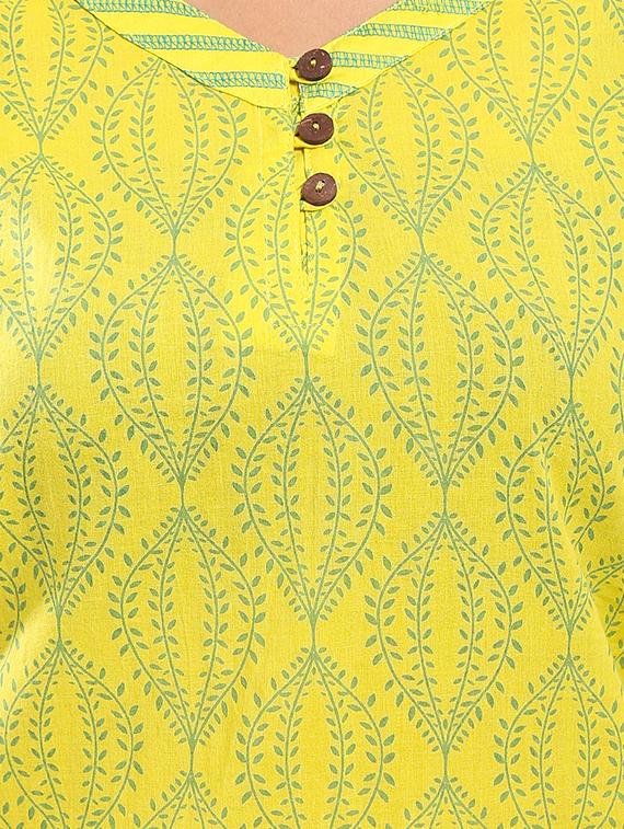 printed straight kurta - 16441137 - Zoom Image - 4