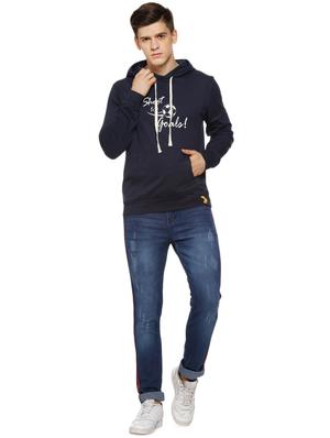 blue typographic chest print sweatshirt - 16442821 - Standard Image - 4