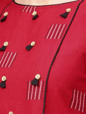 Bell sleeved flared kurta - 16444223 - Standard Image - 4