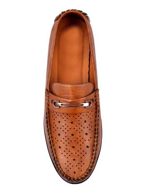 capture brown leatherette slip on loafers - 16445190 - Standard Image - 4