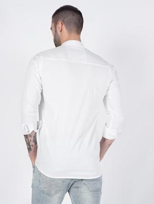 white solid short kurta - 16448671 - Standard Image - 4
