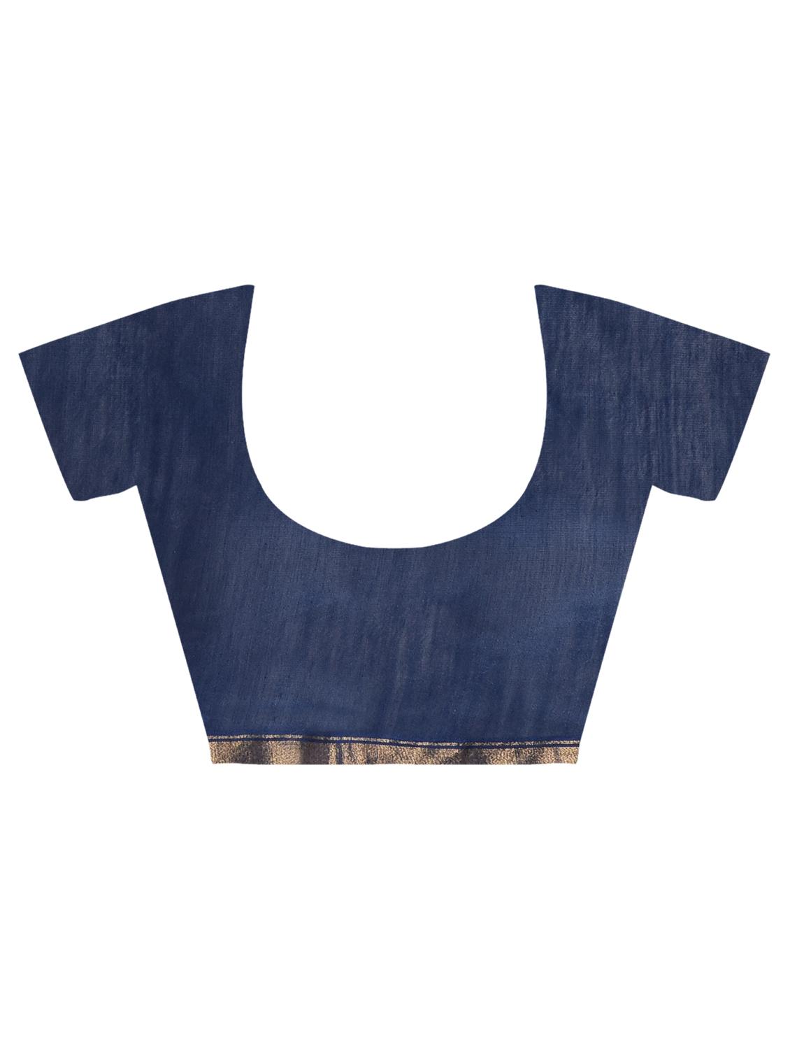 contrast shades tie & dye saree with blouse - 16450393 - Zoom Image - 4