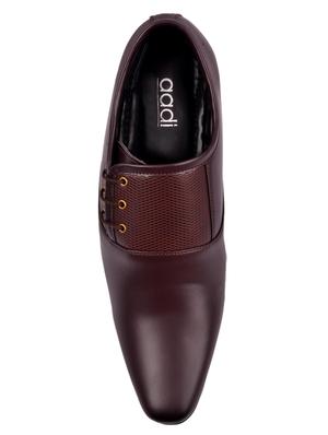 aadi brown leatherette slip ons - 16450464 - Standard Image - 4