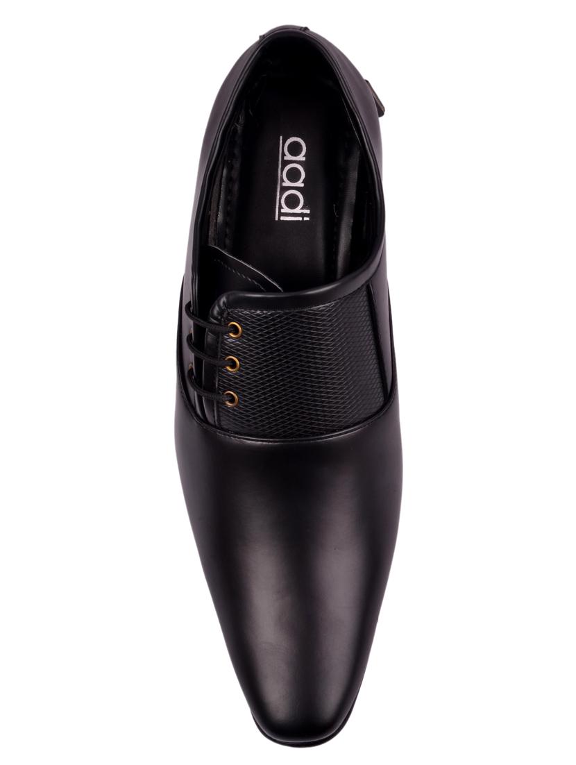 aadi black leatherette slip ons - 16450465 - Zoom Image - 4