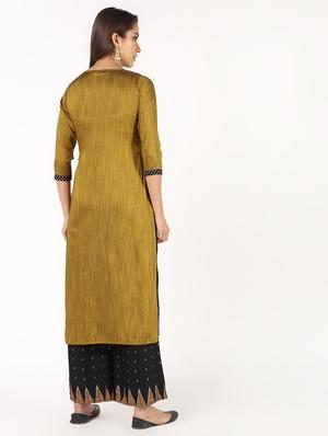 printed kurta with palazzo set - 16450814 - Standard Image - 4