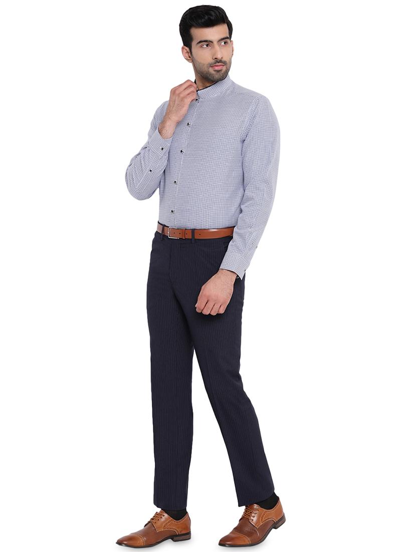 blue printed casual shirt - 16451330 - Zoom Image - 4