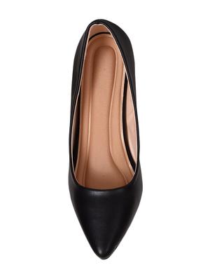 black slip on pumps - 16451537 - Standard Image - 4