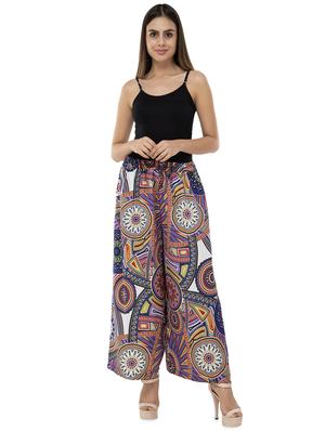 high rise printed palazzo - 16456155 - Standard Image - 4