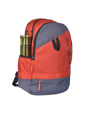 orangegrey polyester backpack - 16456245 - Standard Image - 4