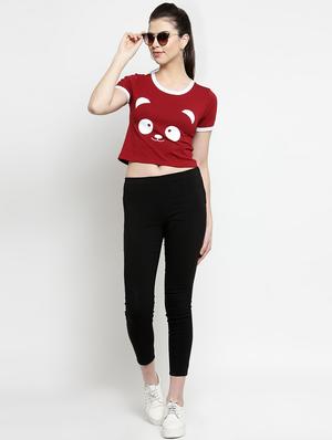 contrast detail quirky crop tee - 16456826 - Standard Image - 4