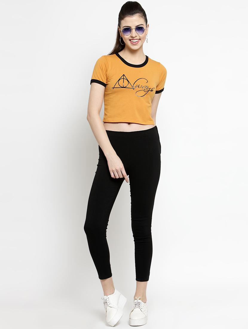 contrast detail quirky crop tee - 16456848 - Zoom Image - 4