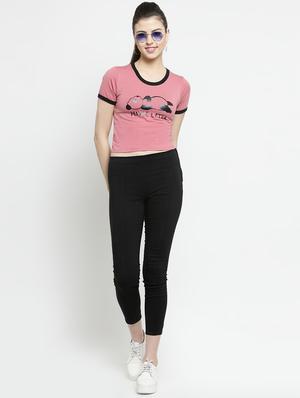 contrast detail quirky crop tee - 16456852 - Standard Image - 4