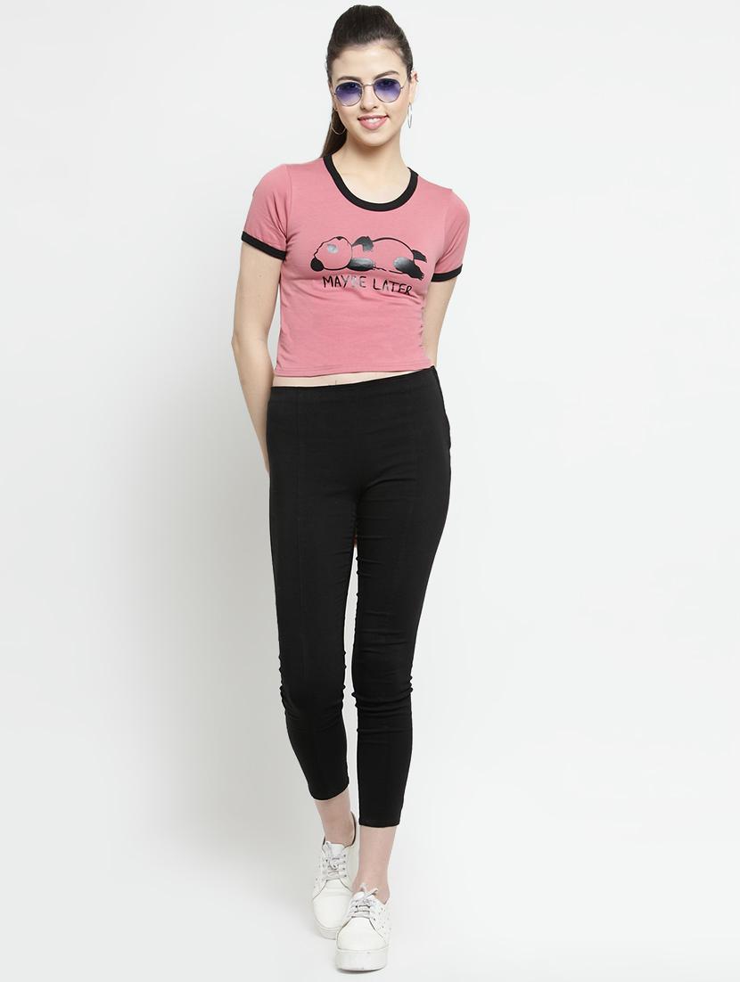 contrast detail quirky crop tee - 16456852 - Zoom Image - 4