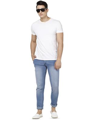 light blue washed denim jeans - 16457162 - Standard Image - 4
