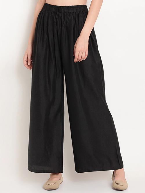 solid flared palazzo - 16457653 - Very Small Image - 1