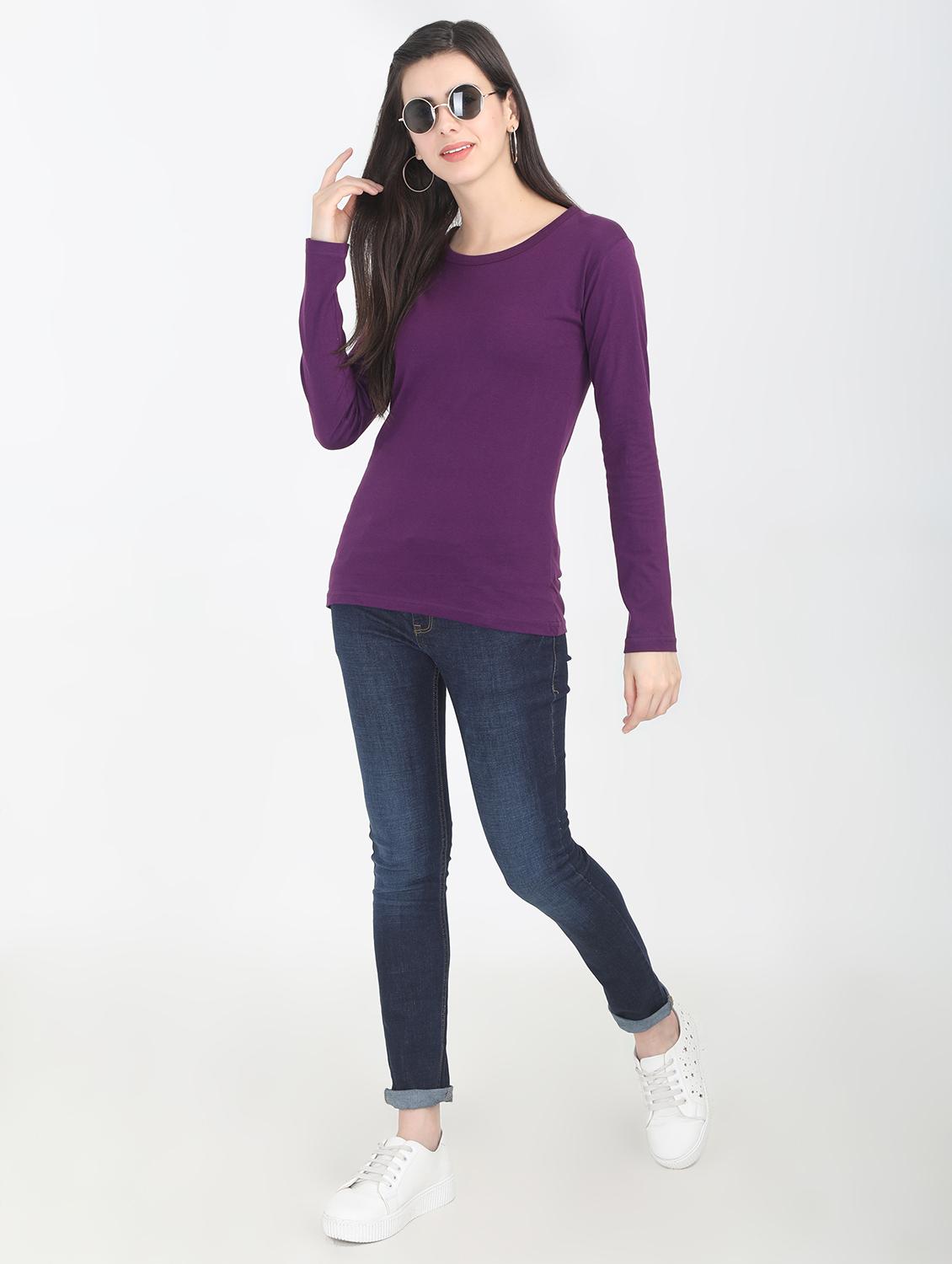 round neck long sleeved tee - 16457724 - Zoom Image - 4