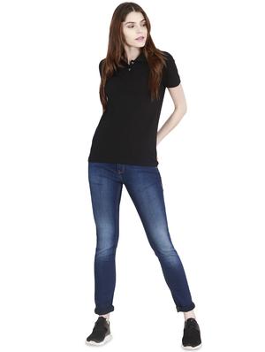 solid polo neck tee - 16457906 - Standard Image - 4