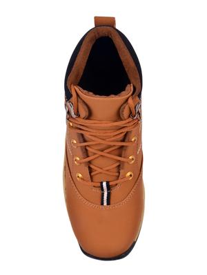 aadi shoes tan leatherette high ankle boots - 16458213 - Standard Image - 4