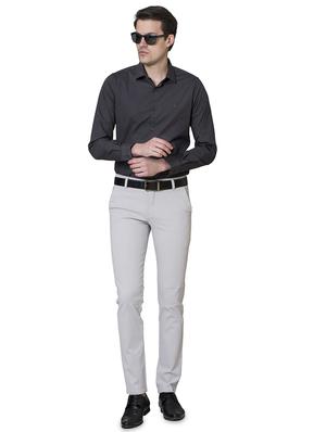 grey solid chinos - 16458273 - Standard Image - 4