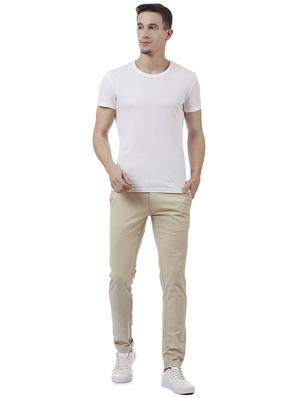 beige textured chinos - 16458276 - Standard Image - 4