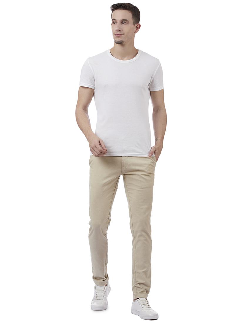 beige textured chinos - 16458276 - Zoom Image - 4