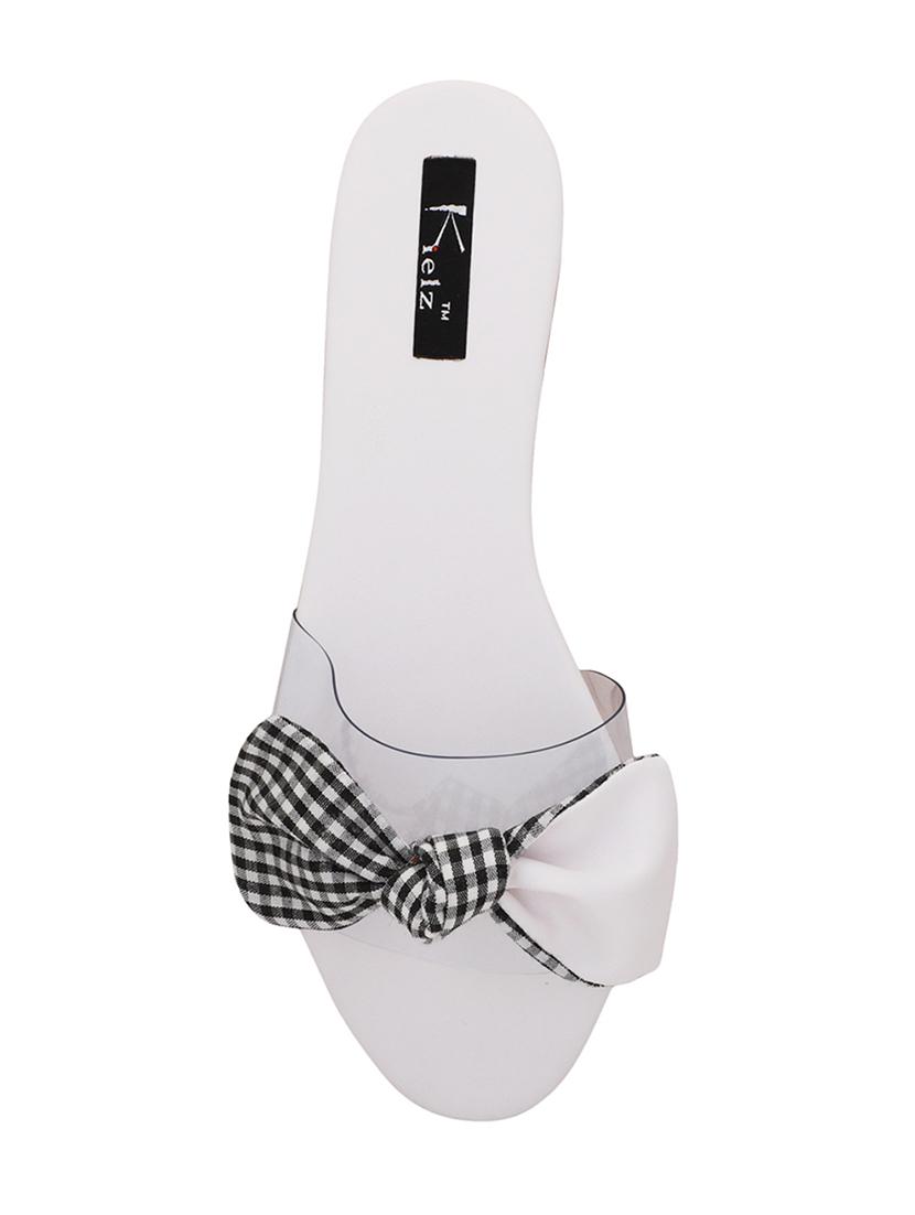 white slip on sandals - 16459547 - Zoom Image - 4