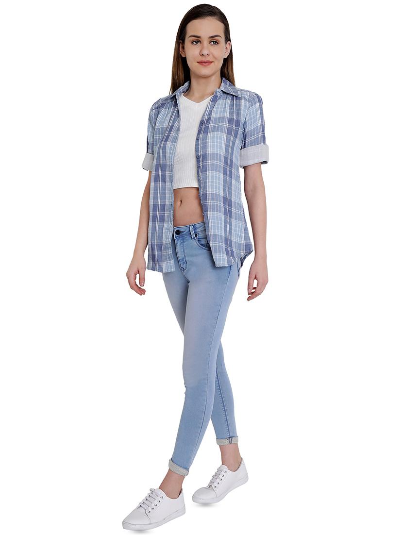 turn up hem stone washed shorts - 16459644 - Zoom Image - 4