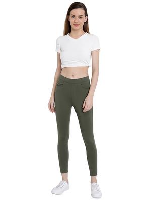 high rise solid jeggings - 16459650 - Standard Image - 4