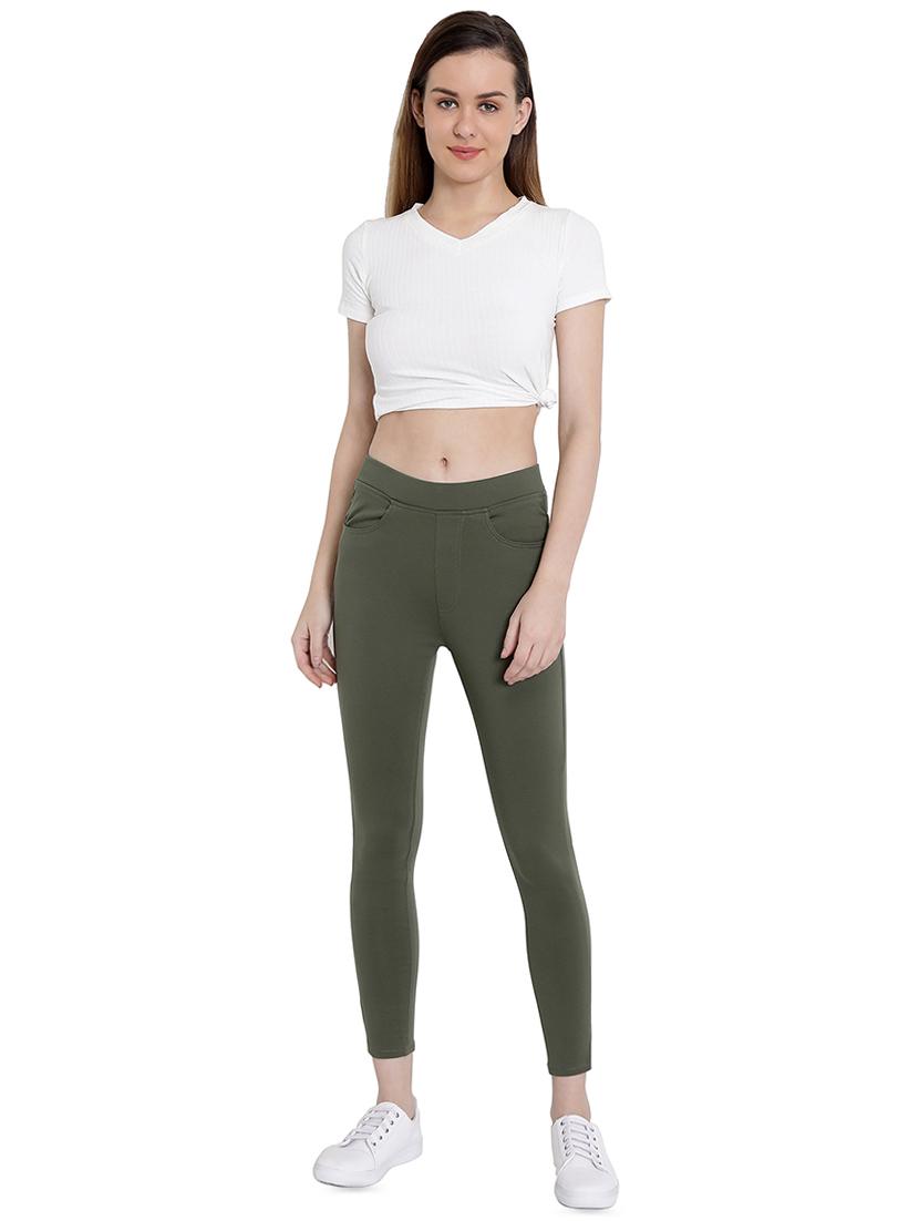 high rise solid jeggings - 16459650 - Zoom Image - 4