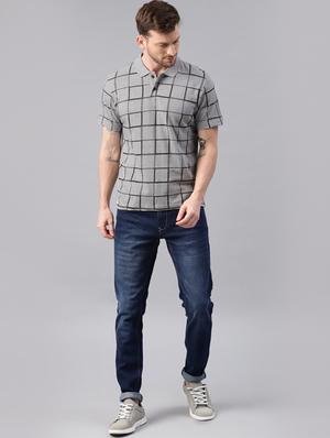 grey checkered t-shirt - 16461013 - Standard Image - 4