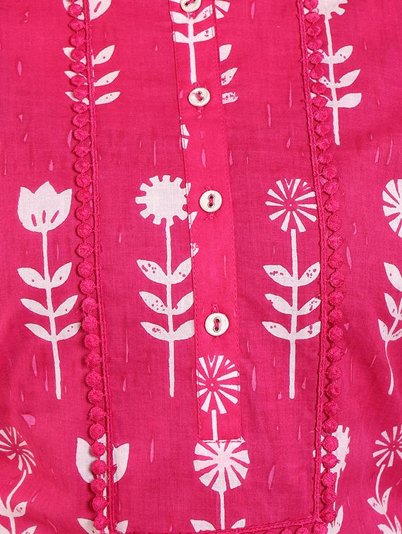 block printed straight kurta - 16462306 - Zoom Image - 4