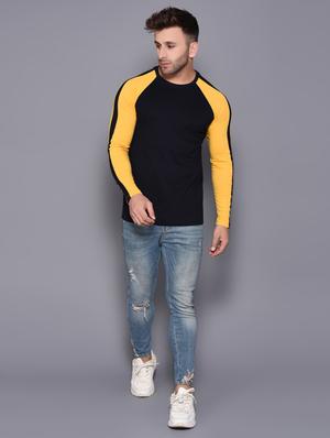 black color block raglan t-shirt - 16462792 - Standard Image - 4