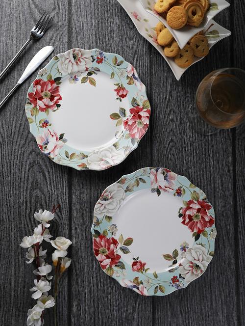 floral dinner plate set of 2 pcs - 16463412 - Very Small Image - 1
