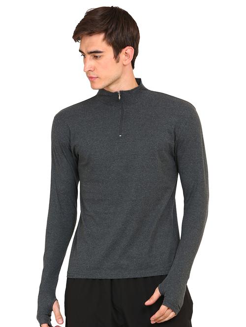 grey solid t-shirt - 16465424 - Standard Image - 1