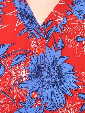 floral flared ethnic dress - 16465553 - Standard Image - 4