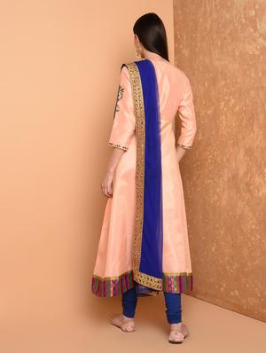 embroidered angrakha suit set - 16466326 - Standard Image - 4