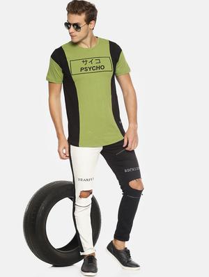 multi colored printed distressed jeans - 16466356 - Standard Image - 4