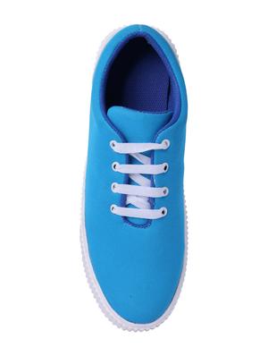 Shoemate blue canvas lace up sneakers - 16466496 - Standard Image - 4