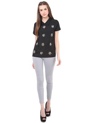 keyhole back embellished top - 16468424 - Standard Image - 4