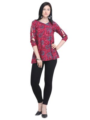 printed flared kurti - 16470244 - Standard Image - 4