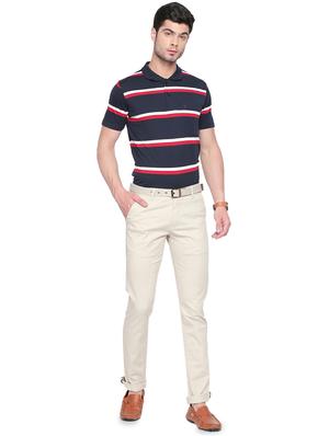 beige solid chinos - 16472367 - Standard Image - 4