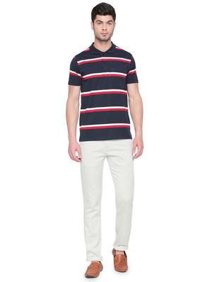 white printed chinos - 16472383 - Standard Image - 4