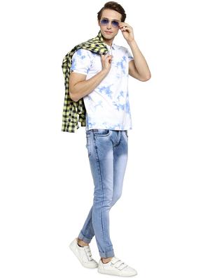 white tie & dye polo t-shirt - 16472663 - Standard Image - 4