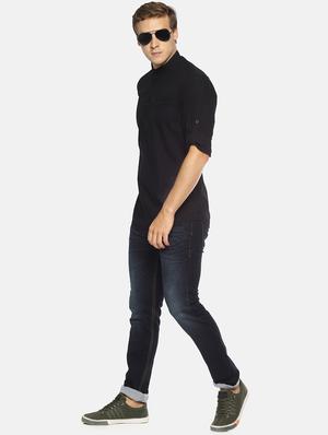 navy blue light washed denim jeans - 16472972 - Standard Image - 4