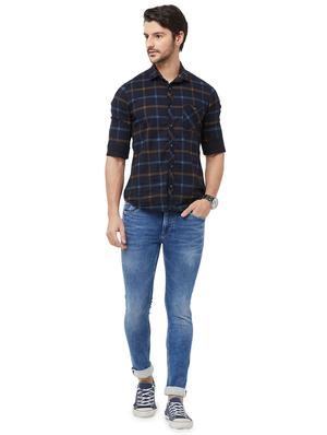 blue light washed denim jeans - 16473156 - Standard Image - 4