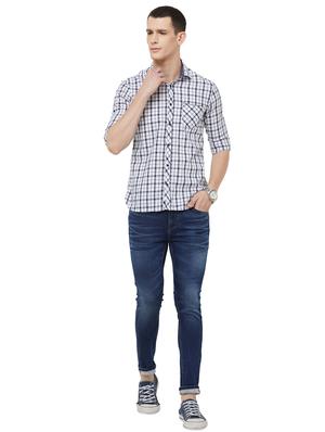 blue light washed denim jeans - 16473213 - Standard Image - 4
