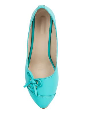 blue slip on pumps - 16474763 - Standard Image - 4