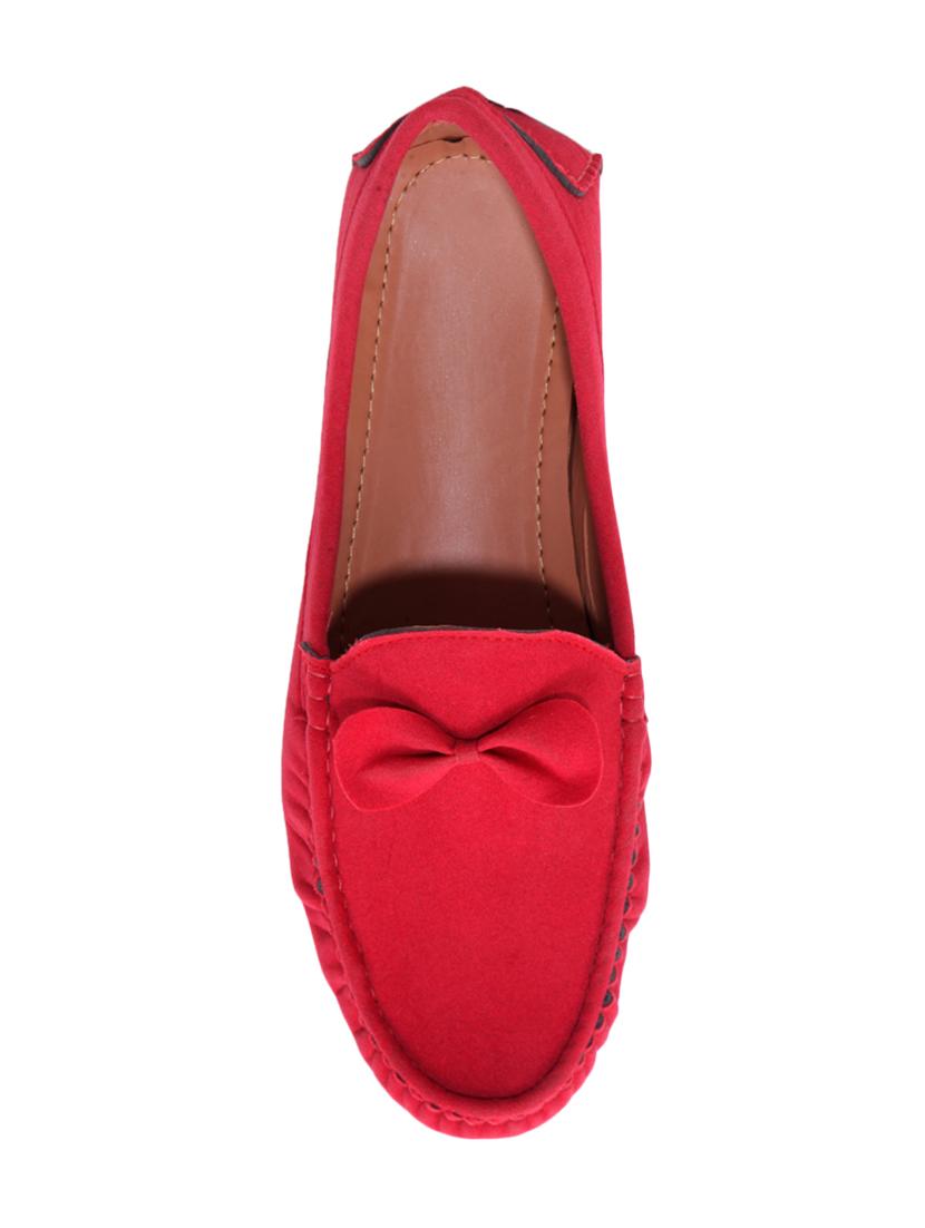 red suede slip on loafers - 16475845 - Zoom Image - 4