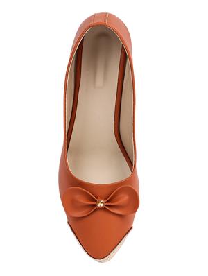 tan slip on pumps - 16476571 - Standard Image - 4